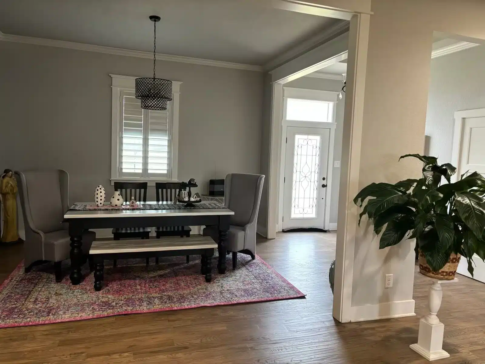 Modern interior design of a barndominium built in western Oklahoma